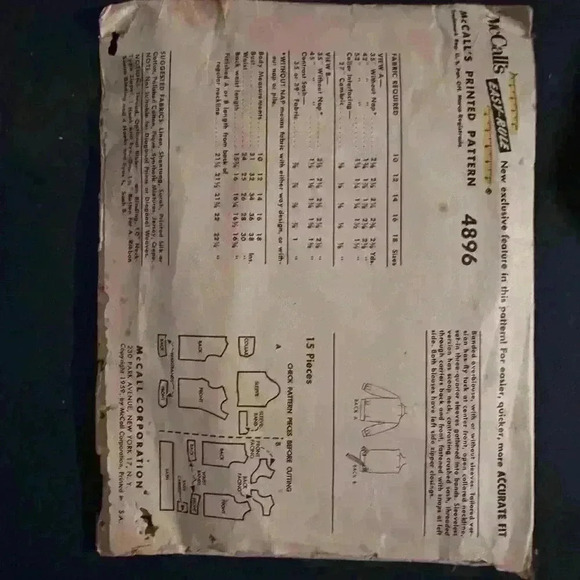Vintage McCall’s Sewing Pattern - Picture 2 of 2
